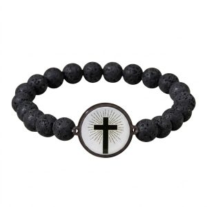 Bracelet Bible Beads — effet Pierre de Lave