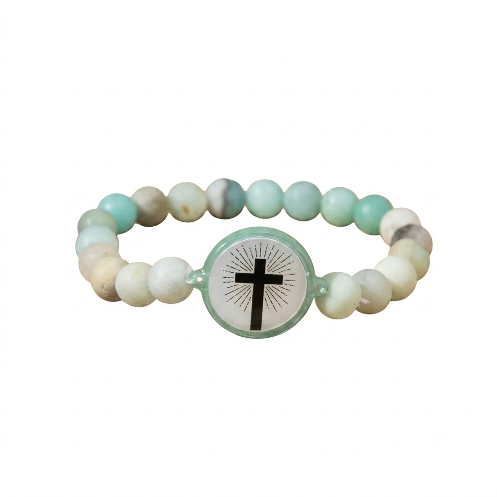 Bracelet Bible Beads — effet Amazonite