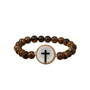Bracelet Bible Beads — effet Oeil de Taureau
