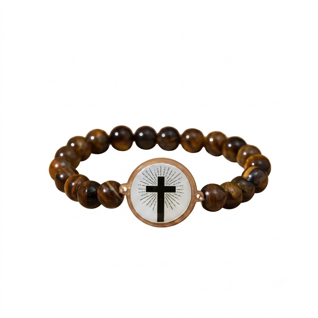Bracelet Bible Beads — effet Oeil de Taureau