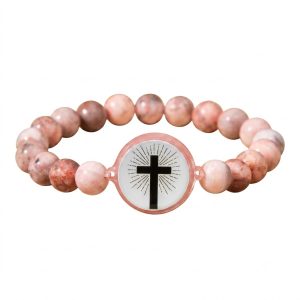 Bracelet Bible Beads — effet Rhodochrosite