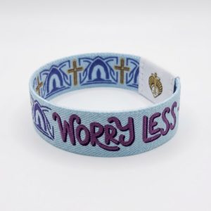 Bracelet Bible Band — Croix & Pray More, Worry Less