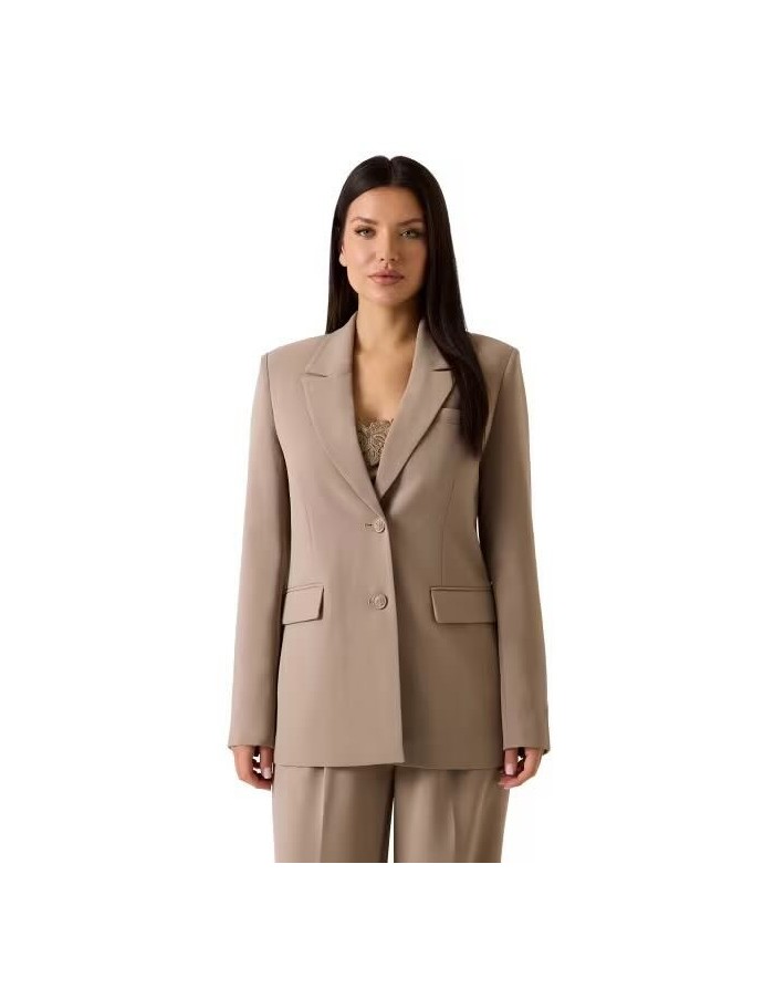 BLAZER CRÉPON TAUPE – GUESS