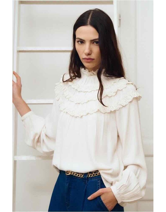 BLOUSE BRODERIES FLORALES - MOLLY BRACKEN