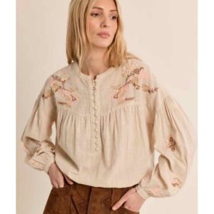 BLOUSE BRODERIES FLORALES - MOLLY BRACKEN