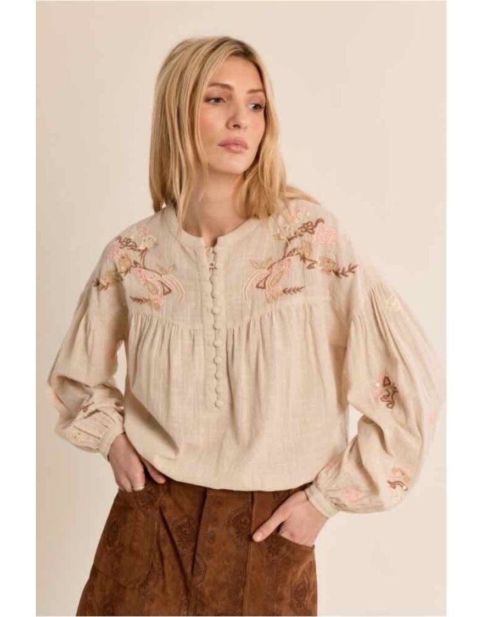 BLOUSE BRODERIES FLORALES - MOLLY BRACKEN