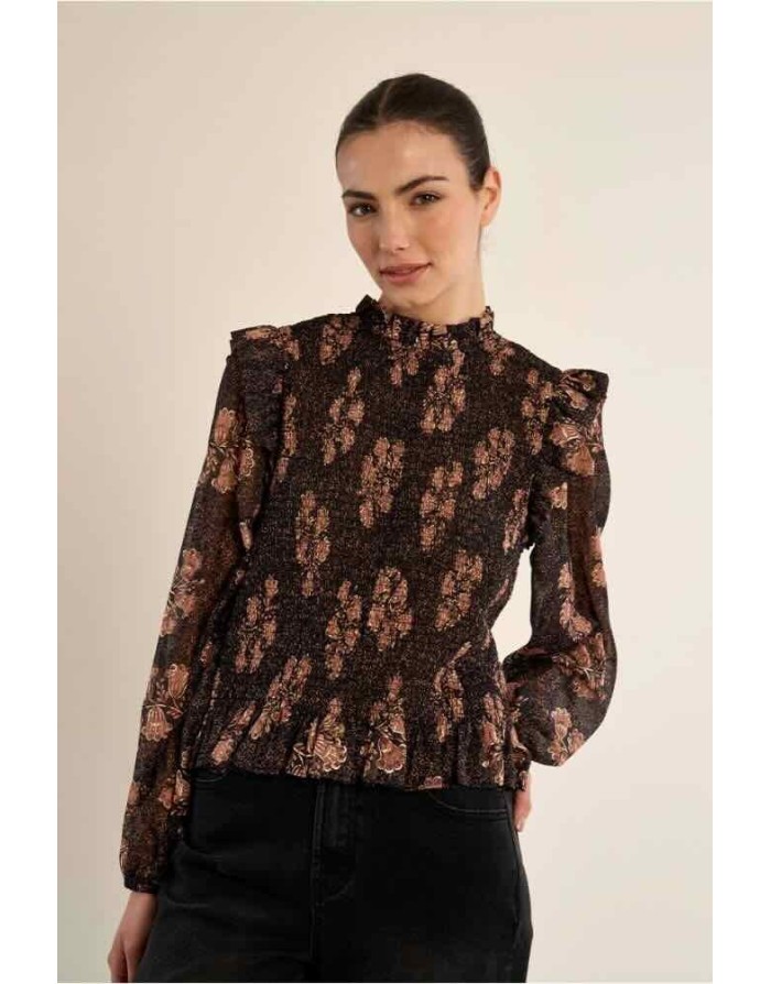 BLOUSE VOILE IMPRIMÉE FLORALE - MOLLY BRACKEN