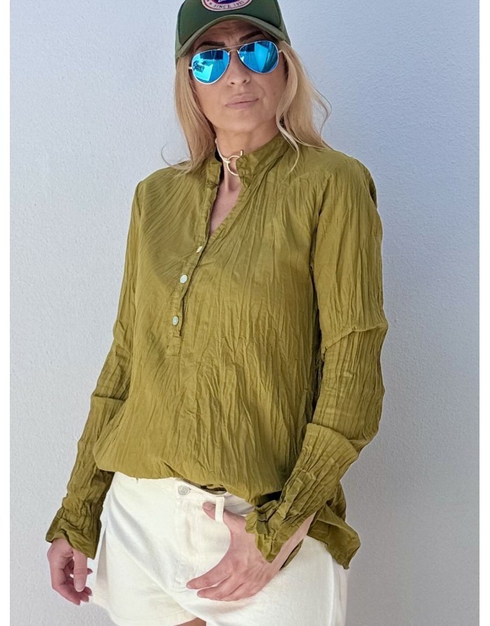 CHEMISE FOGGIA VERT OLIVE BANDITAS