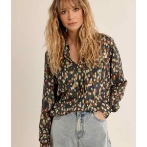 CHEMISE IMPRIMÉE POIS MULTICOLORE - MOLLY BRACKEN