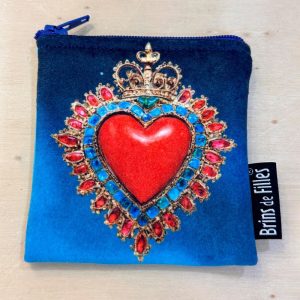 Pochette à chapelet Cœur sacré 2