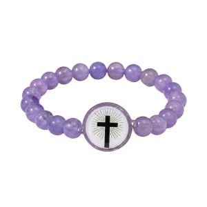 Bracelet Bible Beads — effet Amethyste