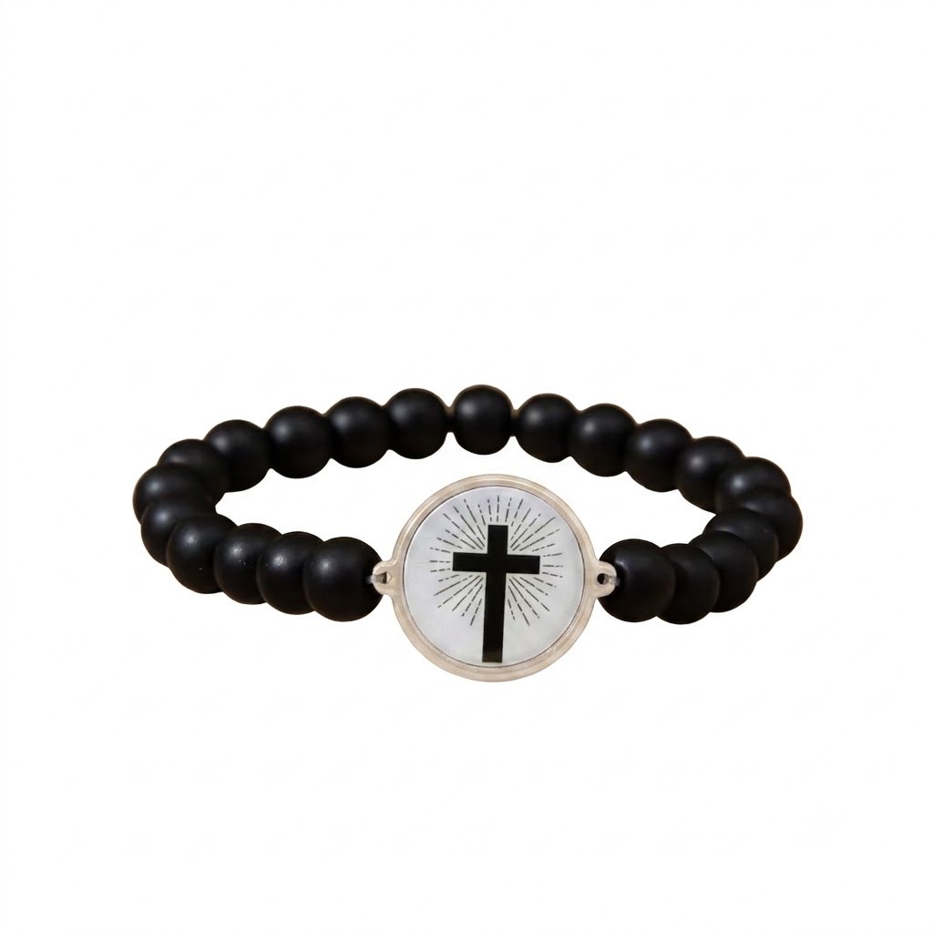 Bracelet Bible Beads — effet Onyx