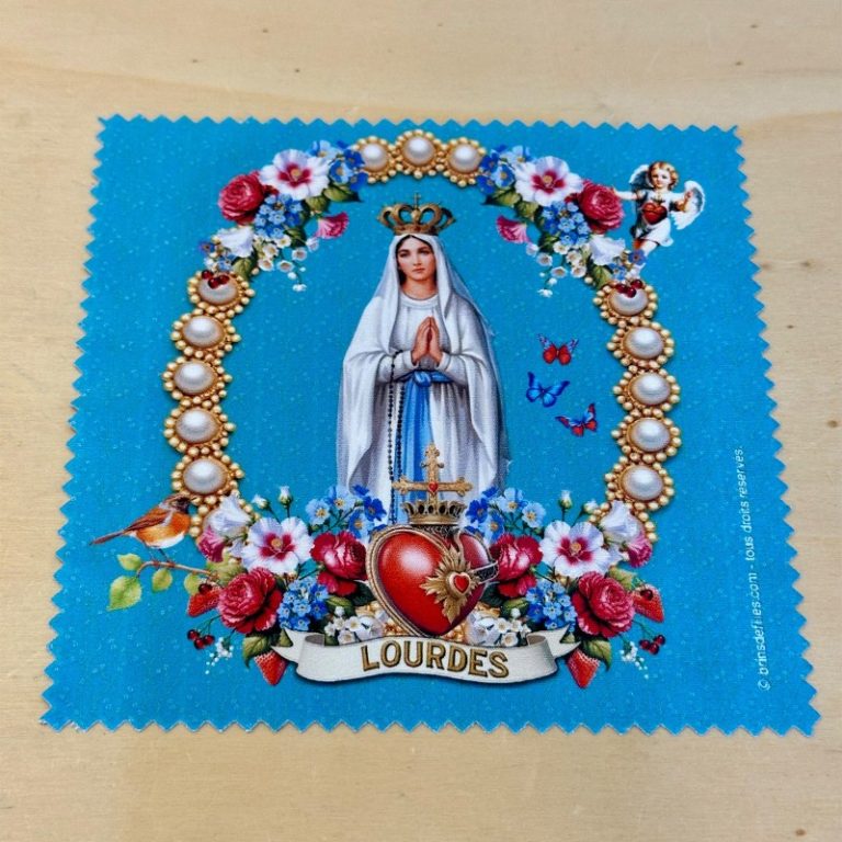 Essuie-Lunettes Vierge aux perles