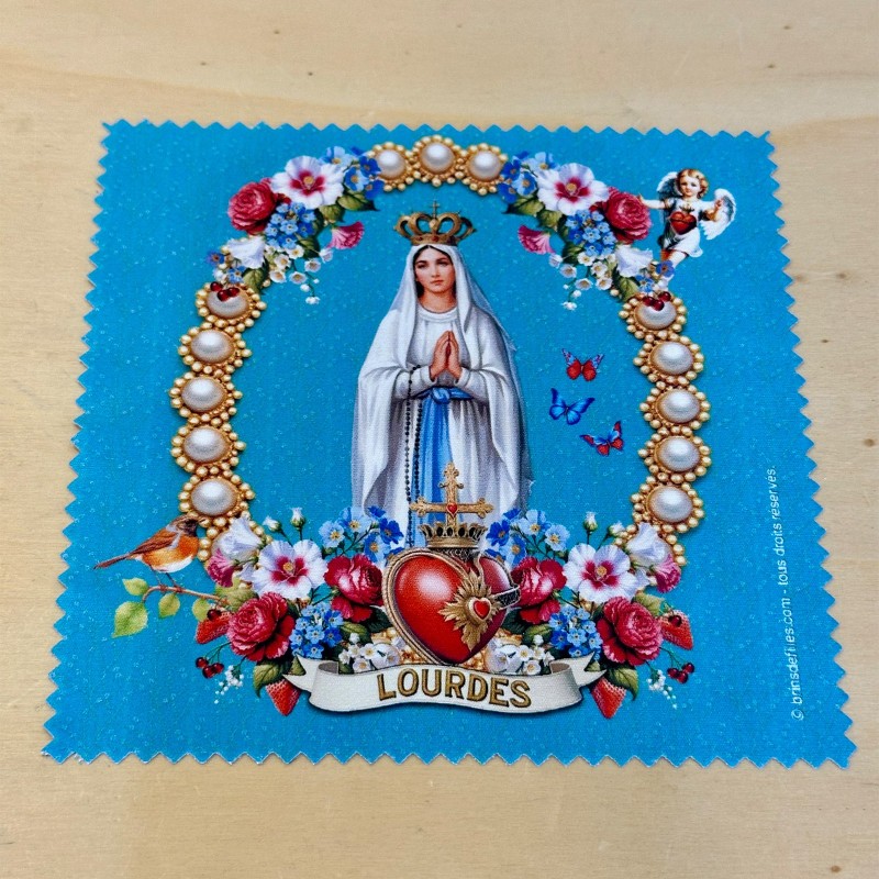 Essuie-Lunettes Vierge aux perles