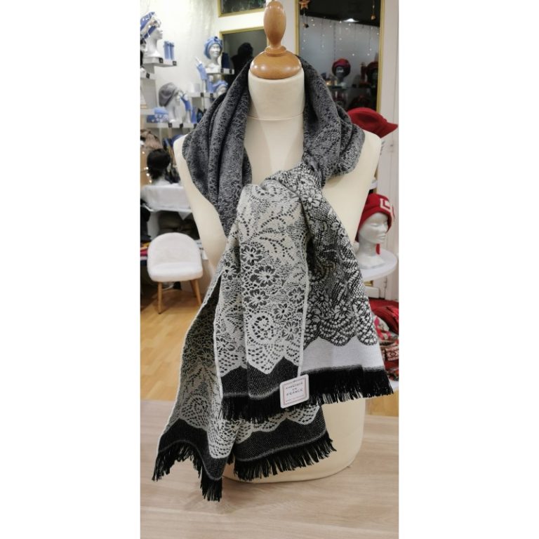 Etole DENTELLE gris / beige