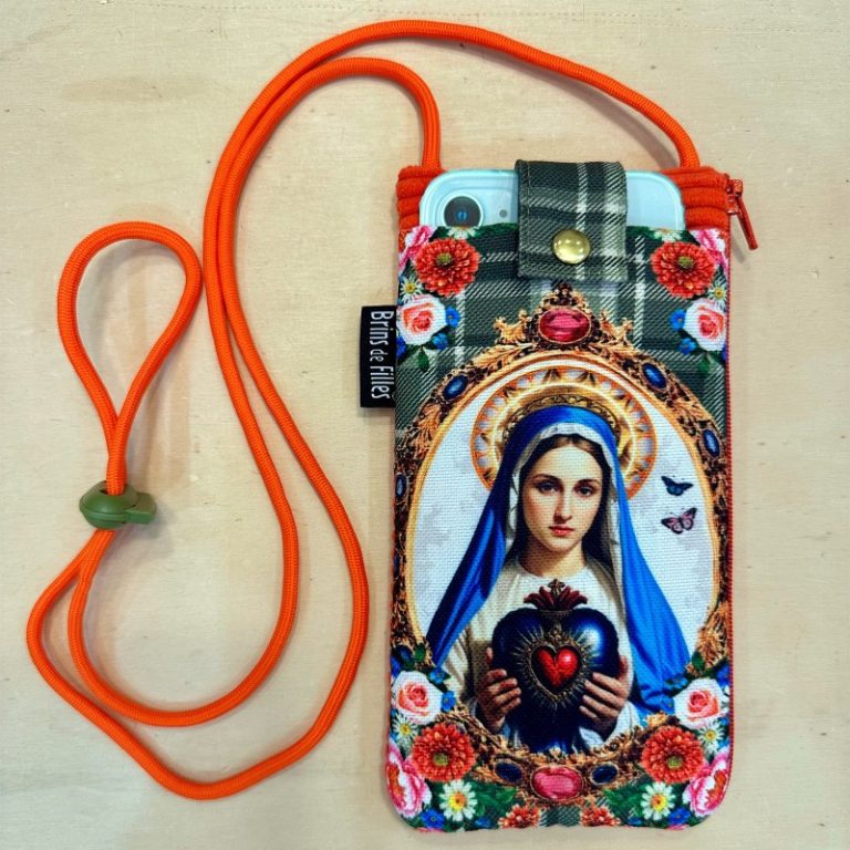 Étui portable Vierge Coeur Sacré