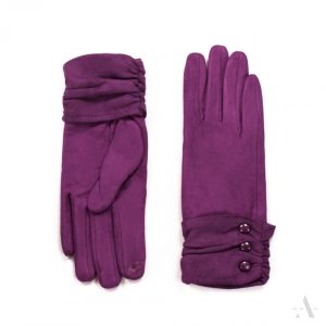 Gants en polyester violine