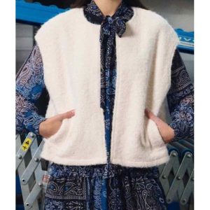 GILET SANS MANCHES MAILLE BOUCLETTE - LILI SIDONIO X MOLLY BRACKEN