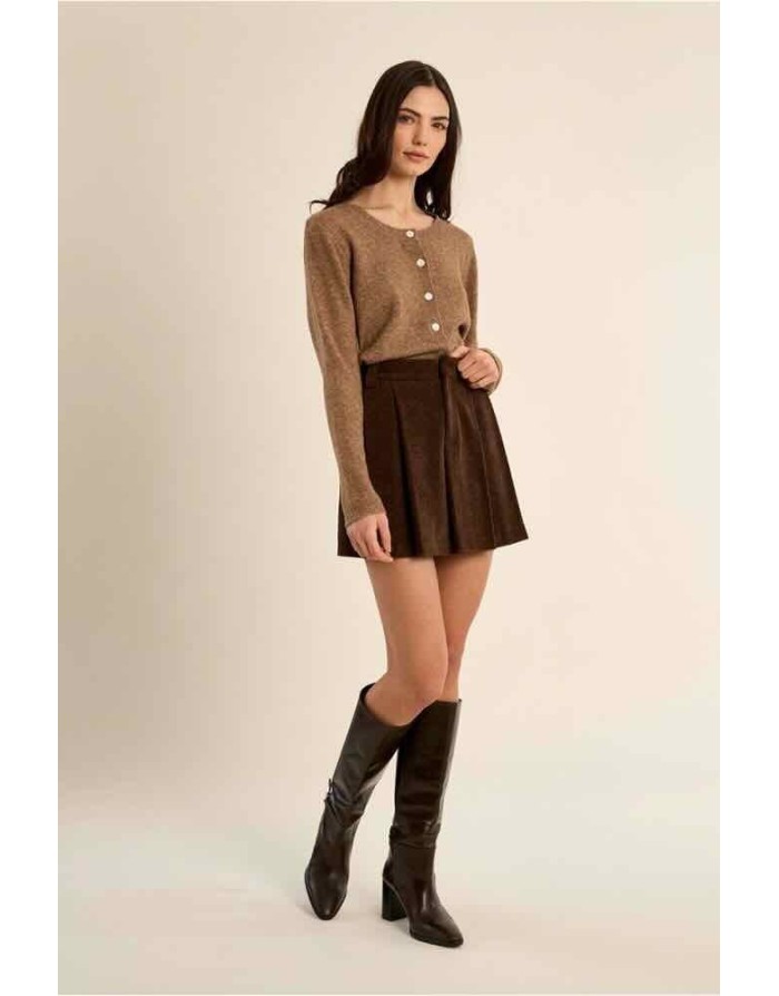 GILET MAILLE CAMEL ELYAH MOLLY BRACKEN
