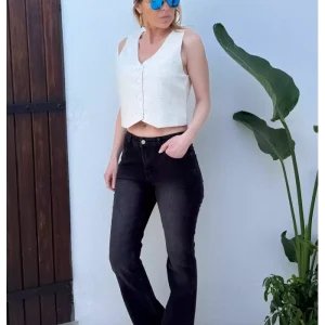 JEAN BOOT-CUT NOIR MOLLY BRACKEN
