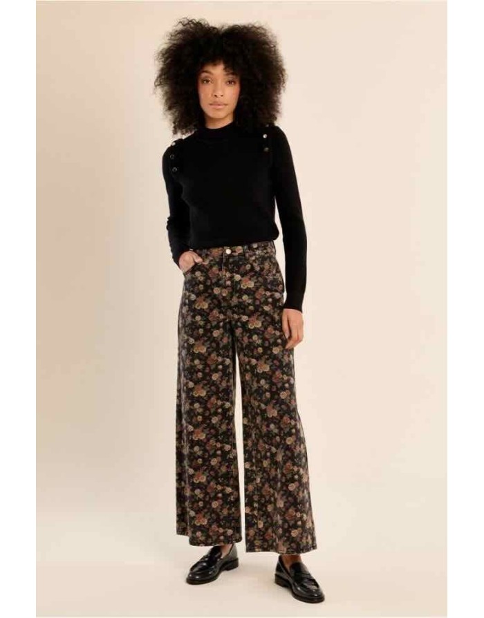 DENIM COTON IMPRIMÉ FLEURS - MOLLY BRACKEN