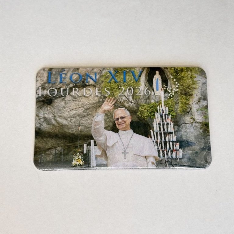 Magnet Pape Léon XIV Grotte de Lourdes