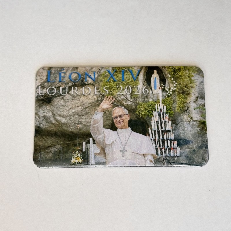 Magnet Pape Léon XIV Grotte de Lourdes