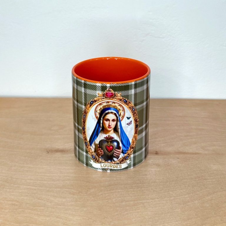 Mug Vierge au tartan