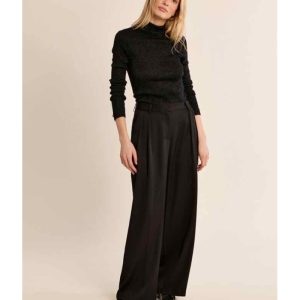 PANTALON TAILLE HAUTE À PINCES - MOLLY BRACKEN