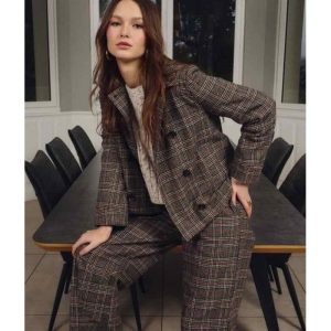 PANTALON TAILLEUR À CARREAUX  - MOLLY BRACKEN