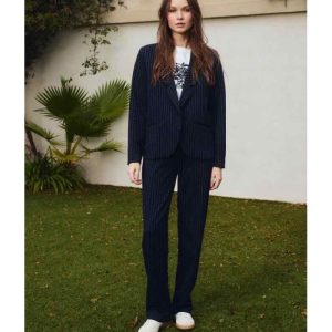 PANTALON TAILLEUR DROIT RAYURES  - MOLLY BRACKEN