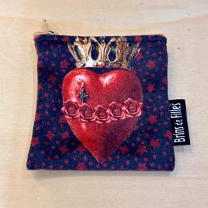 Pochette à chapelet Cœur sacré 1