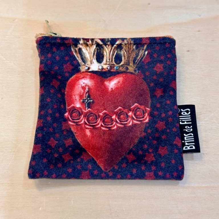 Pochette à chapelet Cœur sacré 1