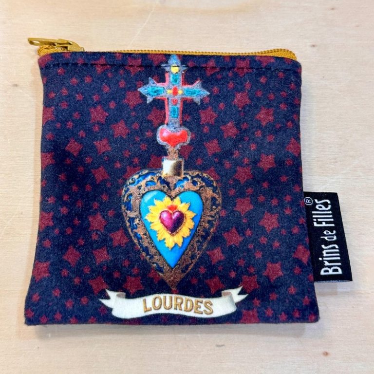 Pochette à chapelet Cœur sacré 3