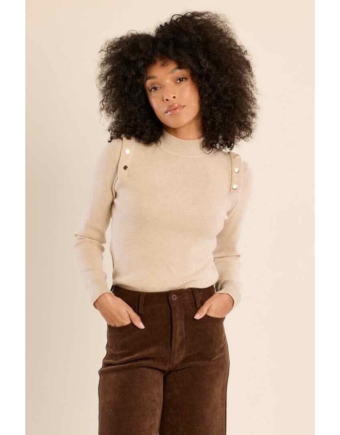 PULL COL MONTANT CLOUS DORÉS MOLLY BRACKEN