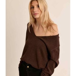 PULL COL V FILS LUREX - MOLLY BRACKEN