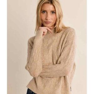 PULL MAILLE AJOURÉE COL MONTANT - MOLLY BRACKEN