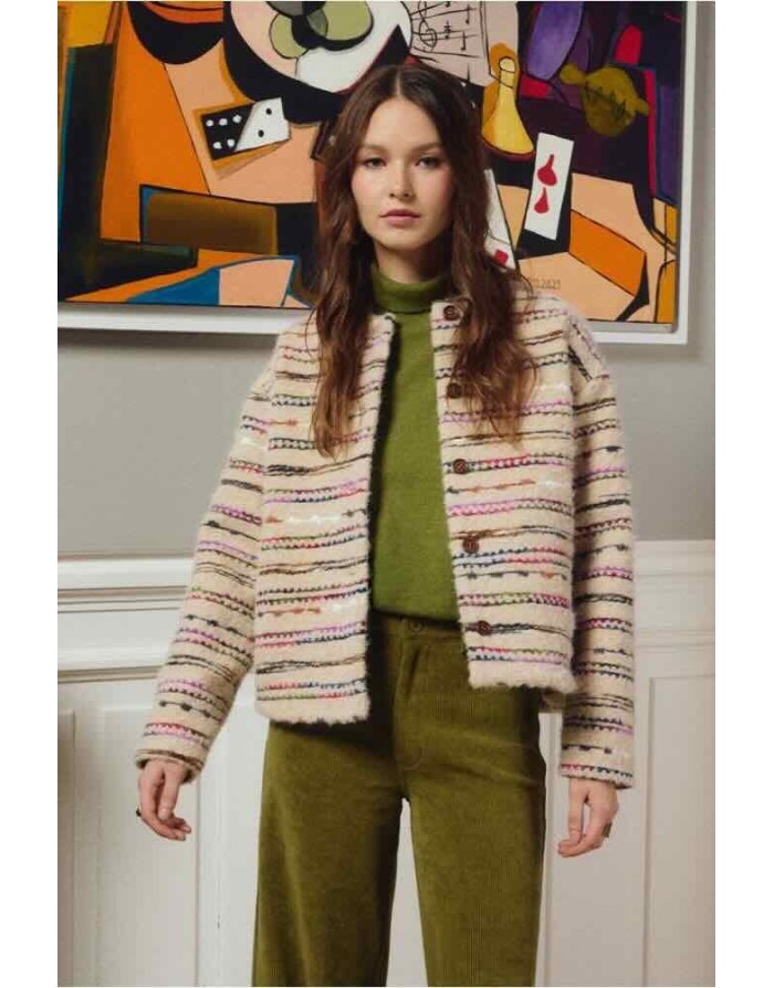 PULL MAILLE ANIS COL ROULÉ MOLLY BRACKEN