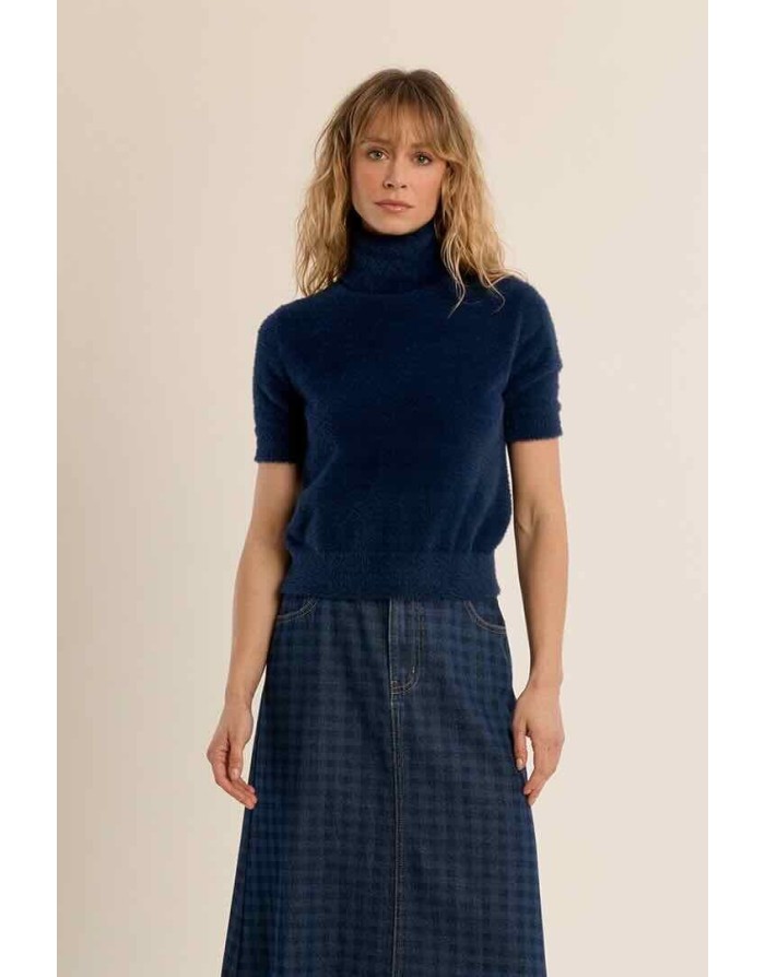 PULL MANCHES COURTES MAILLE DUVETEUSE DOUDOU - MOLLY BRACKEN