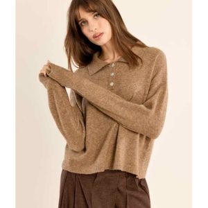 PULL POLO MAILLE CAMEL MOLLY BRACKEN