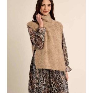 PULL SANS MANCHES COL ROULÉ- MOLLY BRACKEN