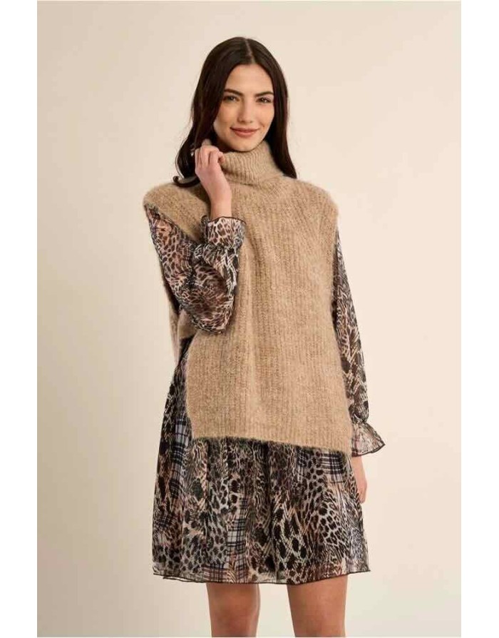 PULL SANS MANCHES COL ROULÉ- MOLLY BRACKEN