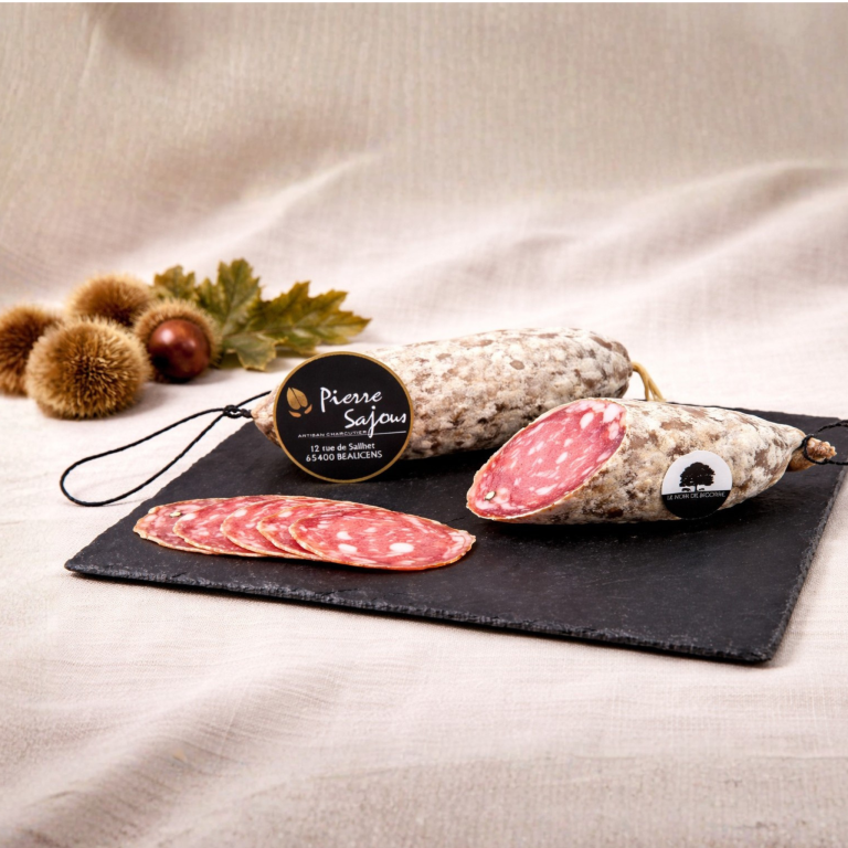 Saucisson sec de Porc Noir de Bigorre - 230g minimum