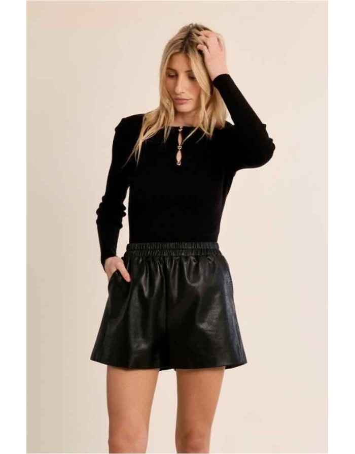 SHORT SIMILICUIR NOIR TAILLE – MOLLY BRACKEN