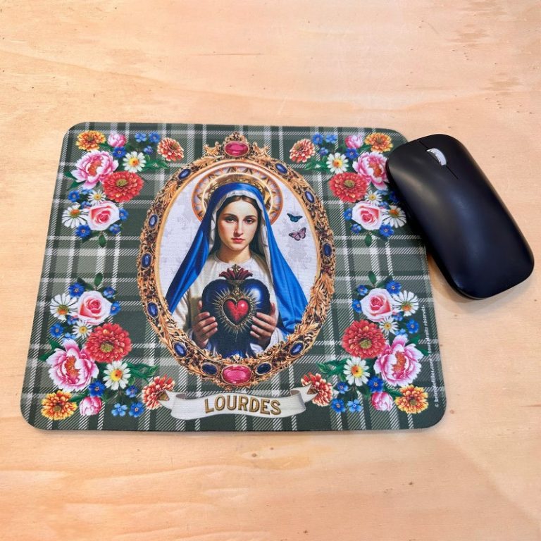 Tapis de souris Vierge au tartan