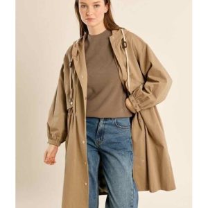 TRENCH COAT À CAPUCHE MANCHES BALLONS - MOLLY BRACKEN