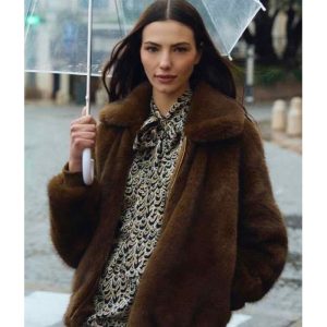 VESTE FAUSSE FOURRURE LARGE COL - MOLLY BRACKEN